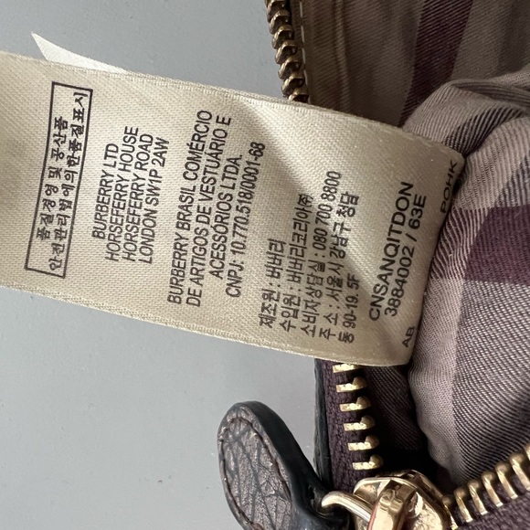 Burberry Metallic Zip Up Pouch - Picture 9 of 9